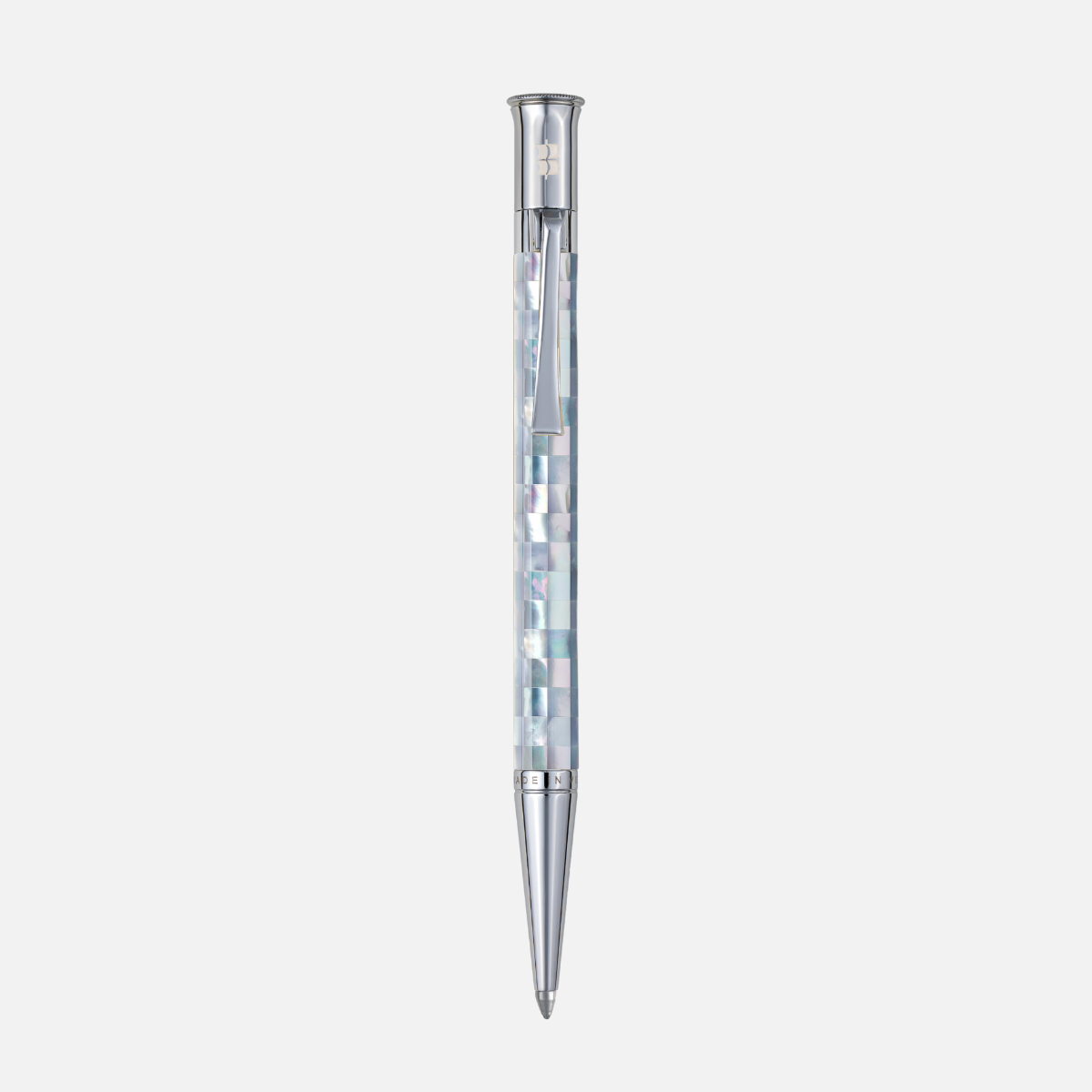 Visionary - Checked - Northern Australia Blue Pearl - White Gold Plated