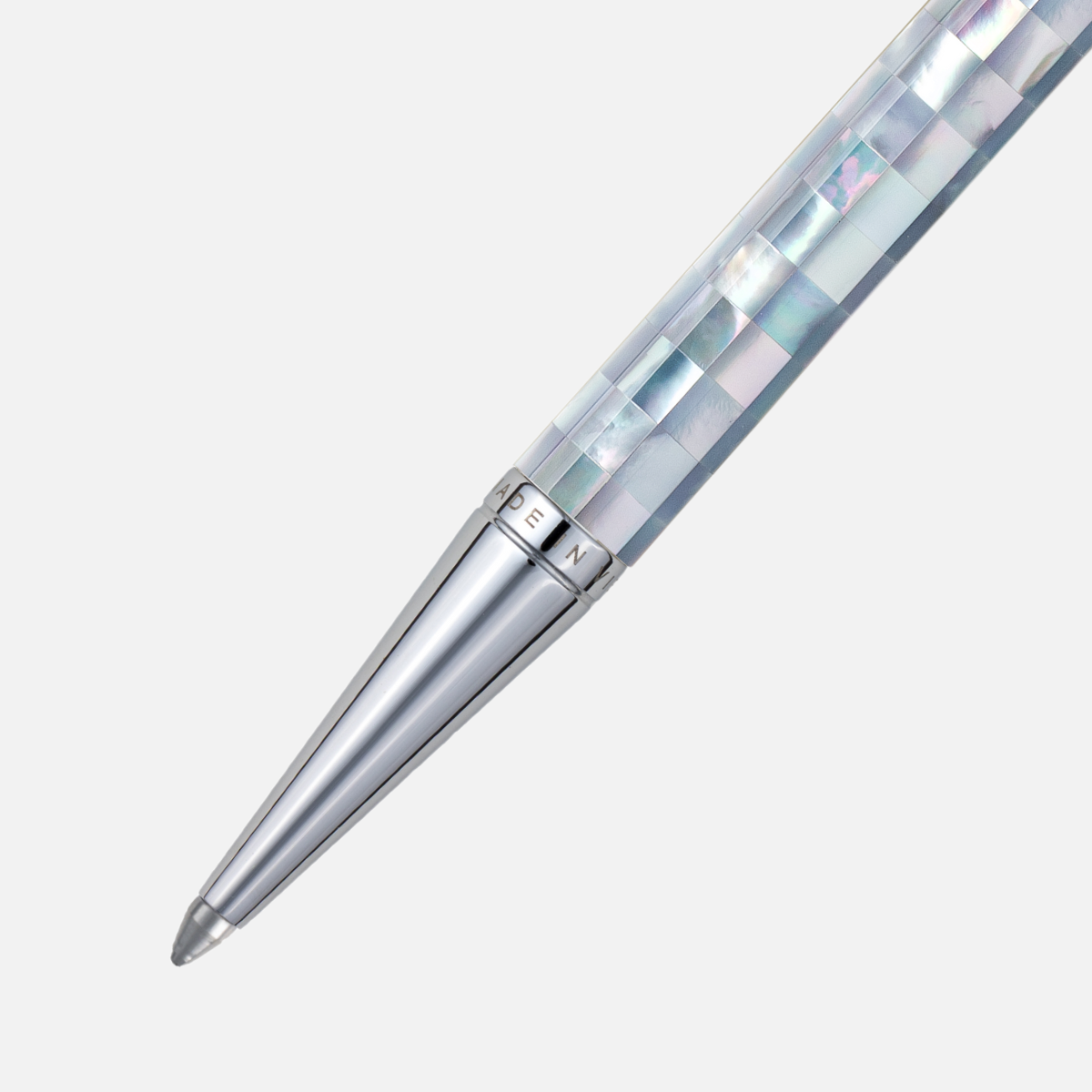 Visionary - Checked - Northern Australia Blue Pearl - White Gold Plated