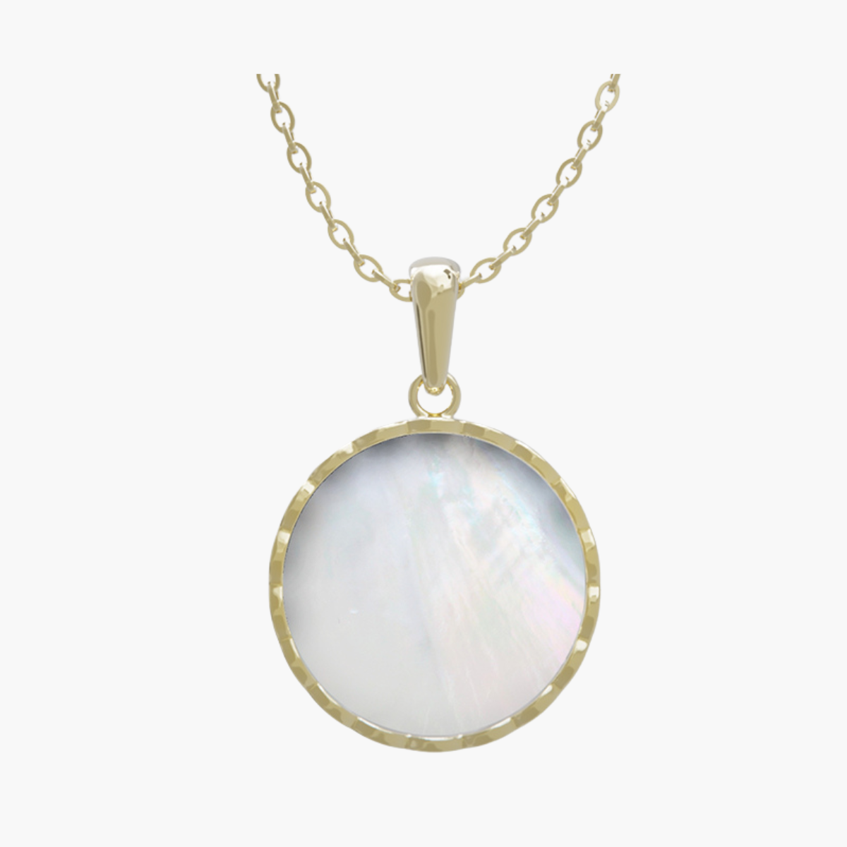RISEA - Pendant - White Pearl - Sterling Silver Gold Plated