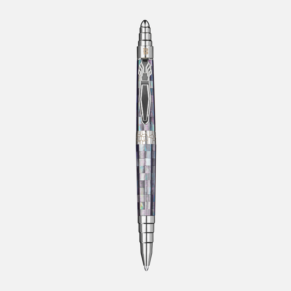 Ta Thanh Thien - Son - Checked - Tahiti Black Pearl - White Gold Plated
