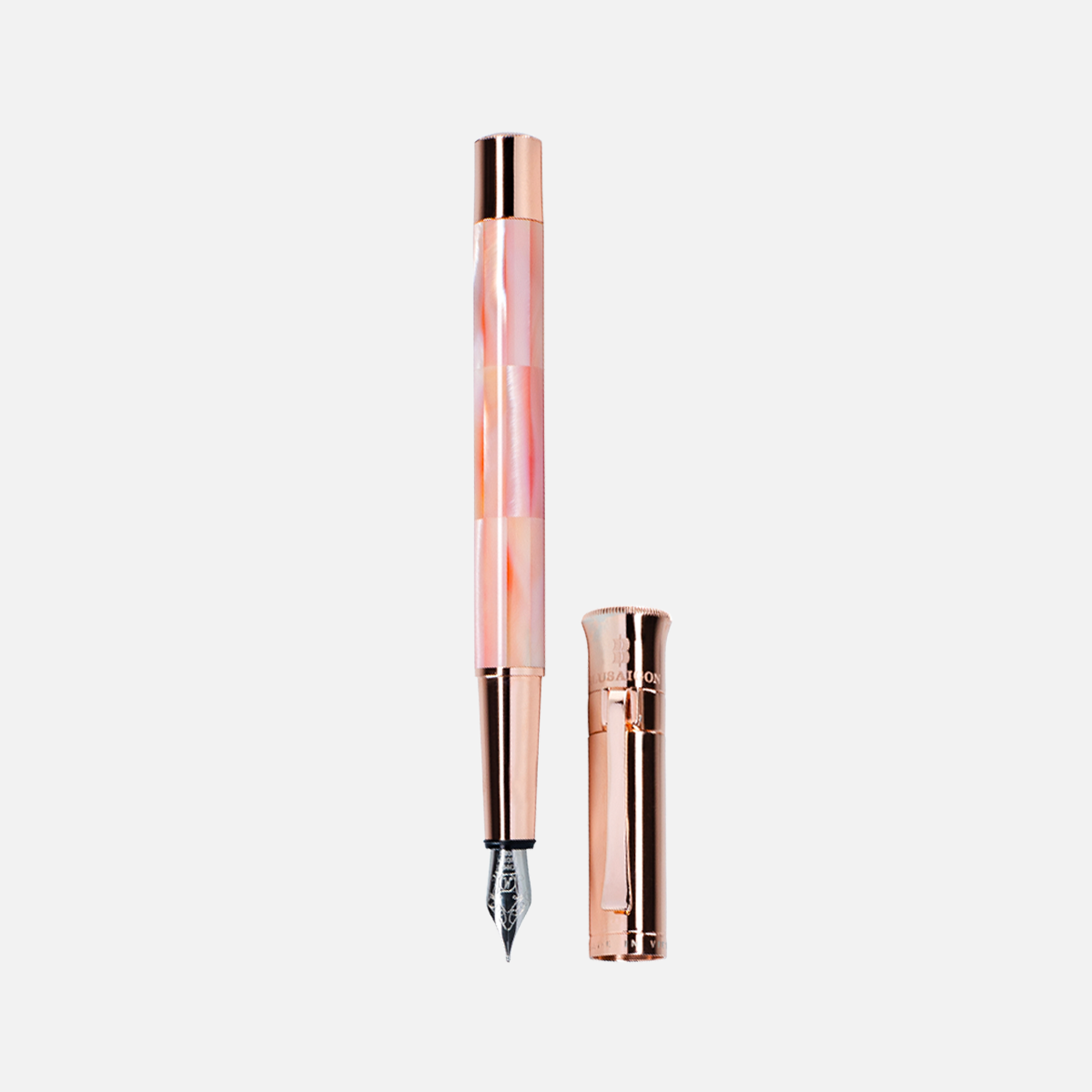 Gemperor - Fountain Pen - Mississippi Pink Pearl - Rose Gold Plated