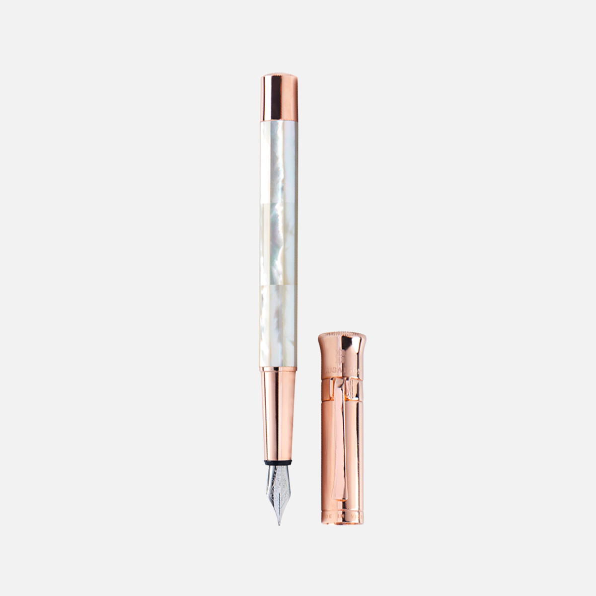 Gemperor - Fountain Pen - Northern Australia White Pearl - Rose Gold Plated