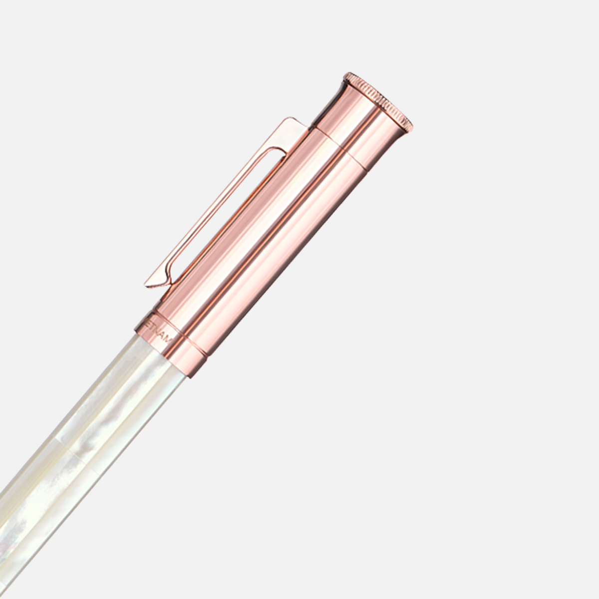 Gemprise Northern Australia White Pearl Rollerball Pen Rose Gold Plated-30