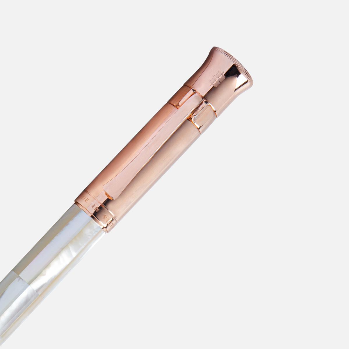 Gemperor - Fountain Pen - Northern Australia White Pearl - Rose Gold Plated