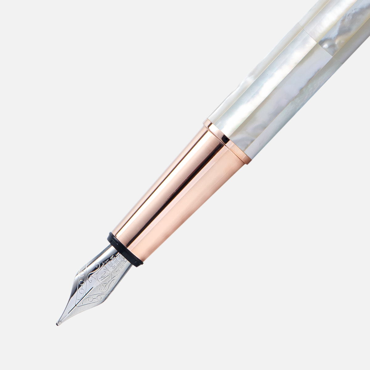 Gemperor - Fountain Pen - Northern Australia White Pearl - Rose Gold Plated