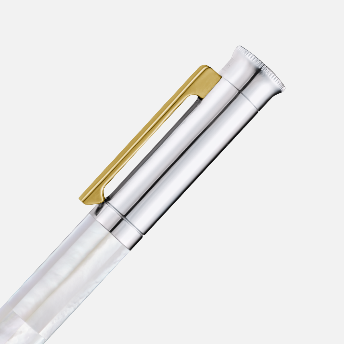 Mastery - Northern Australia White Pearl - White Gold Plated With Gold Clip