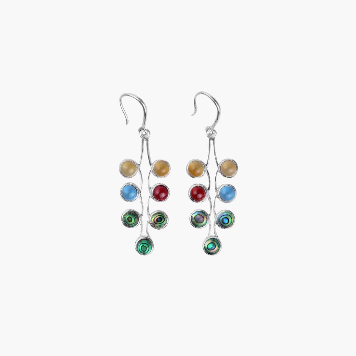 Earrings - Rainbow Drops -2