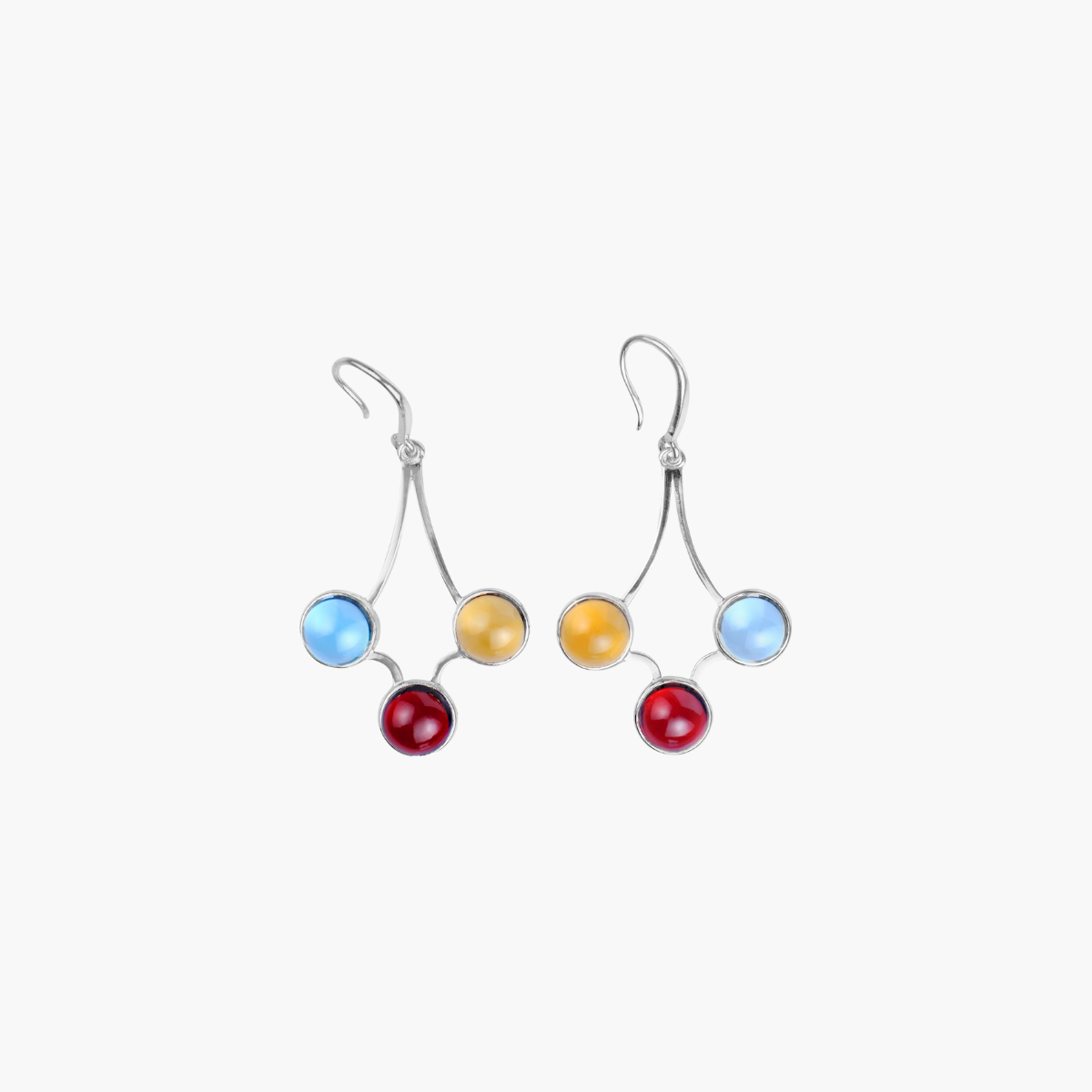 Earrings - Rainbow Drops -1