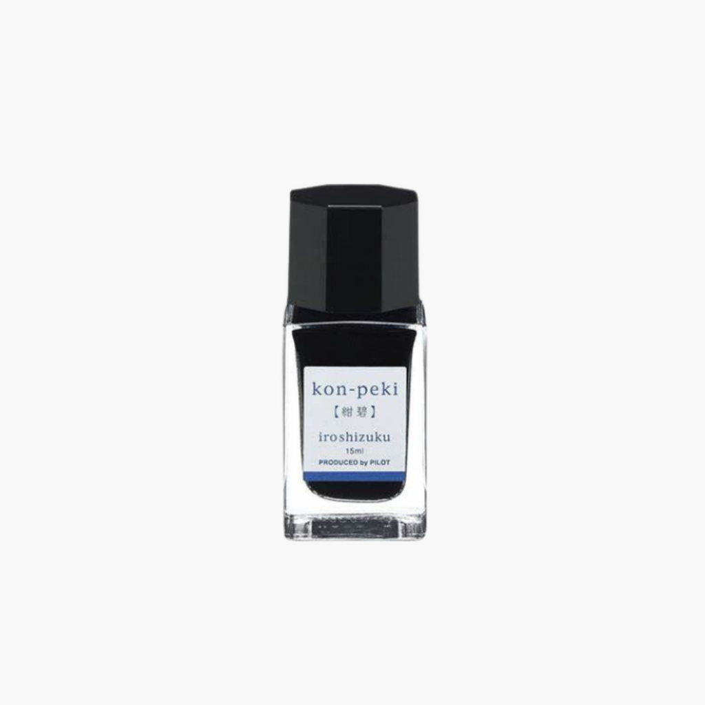 Iroshizuku Ink - Kon-Peki - Deep Cerulean Blue Color