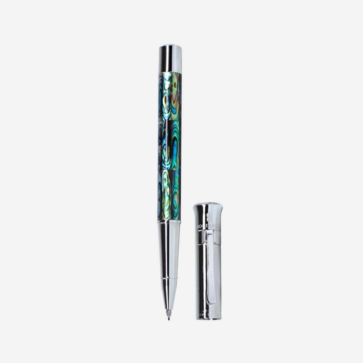 Gemperor - New Zealand Abalone Fineliner - White Gold Plated