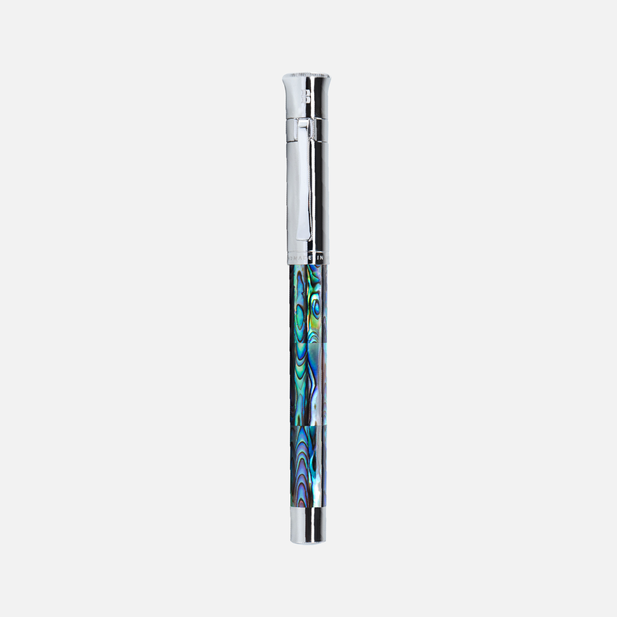  Gemperor New Zealand Abalone Fountain Pen White Gold Plated-24