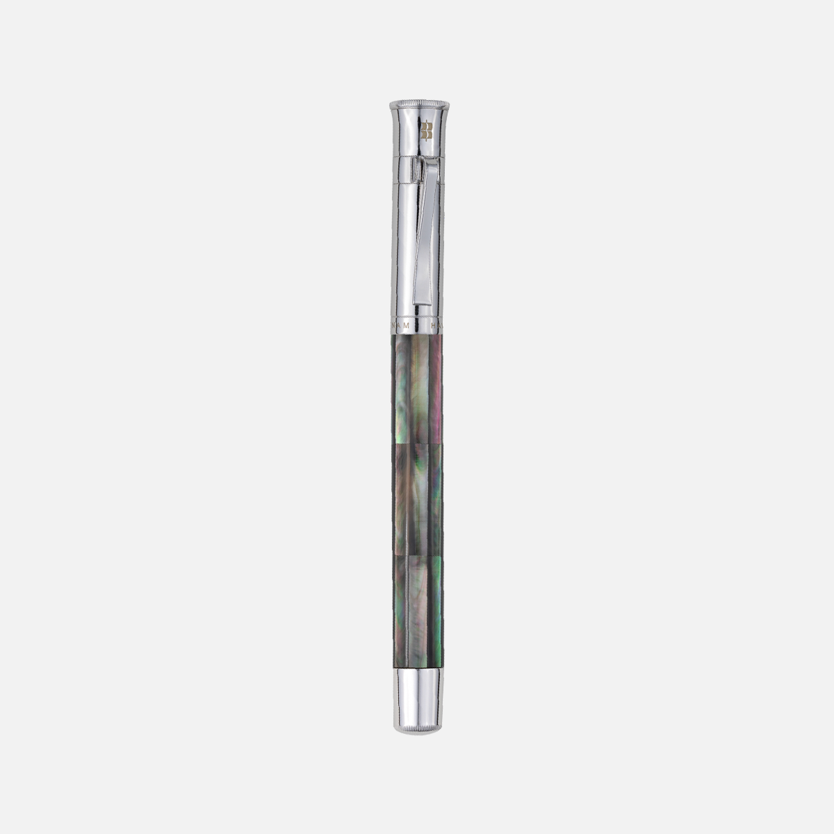  Gemperor Tahiti Black Pearl Rollerball Pen White Gold Plated-57