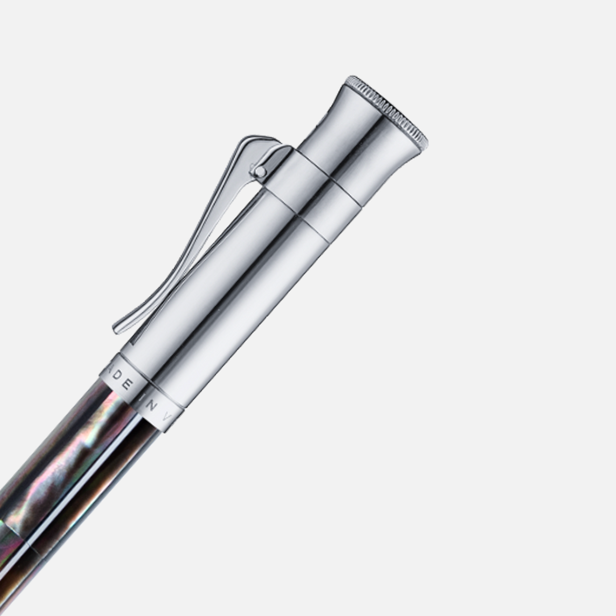  Gemperor Tahiti Black Pearl Rollerball Pen White Gold Plated-58