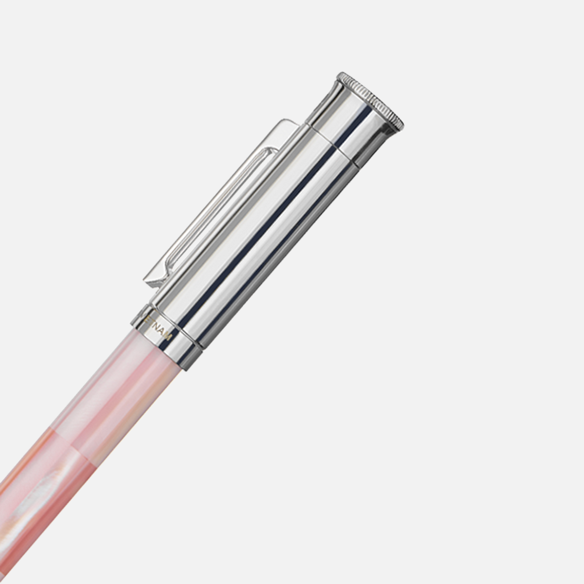 Gemprise Mississippi Pink Pearl Fountain Pen White Gold Plated-15