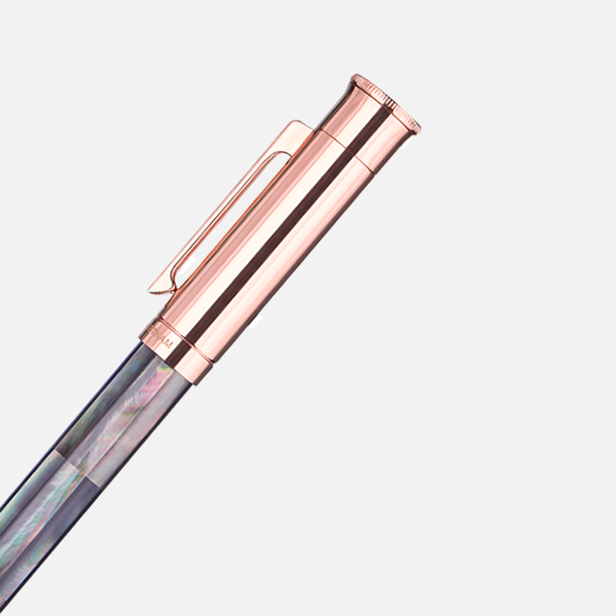  Gemprise Tahiti Black Pearl Fountain Pen Rose Gold Plated-45