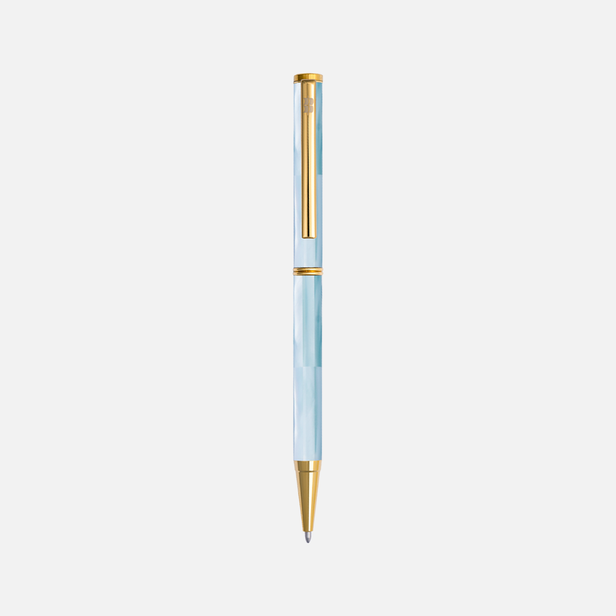 Inspired Mississippi Blue Pearl Titanium Gold Plated-57