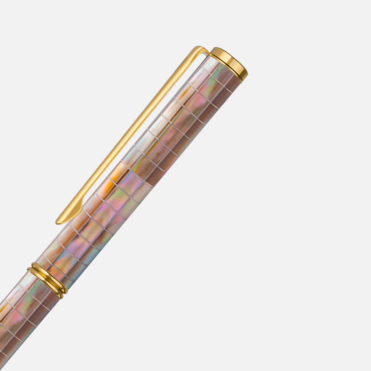  Inspired Mississippi Brown Pearl Gingham Titanium Gold Plated-62