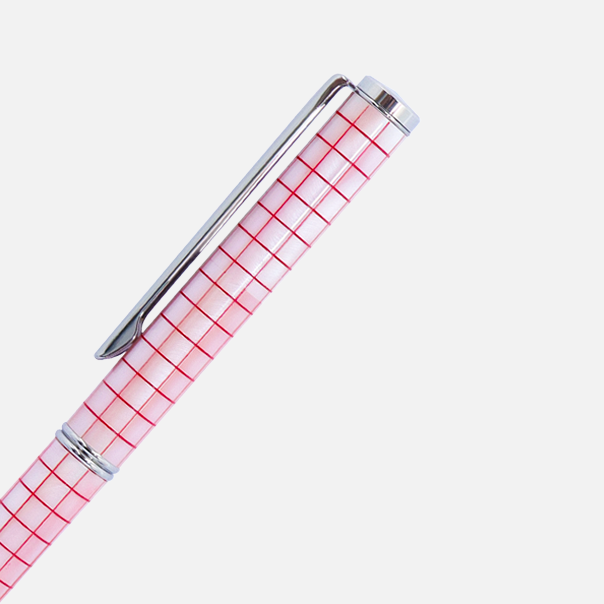  Inspired Mississippi Pink Pearl Red Gingham Chrome Plated-74