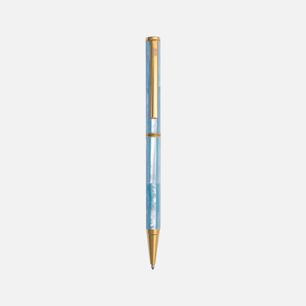 Inspired Northern Australia Blue Pearl Alice Blue Titanium Gold Plated-93