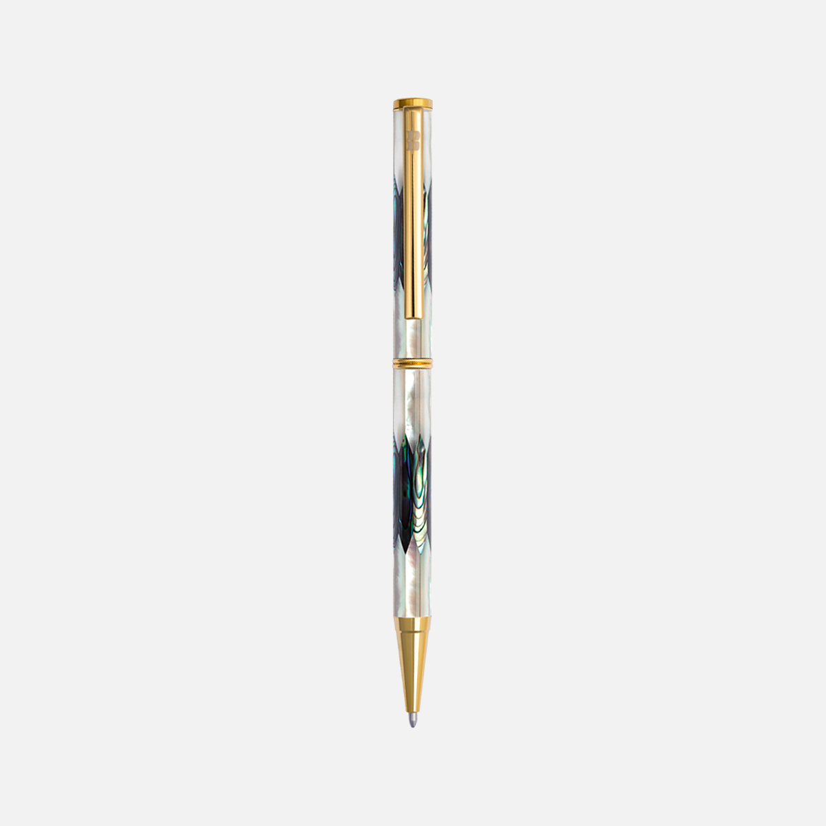 Inspired Northern Australia White Pearl New Zealand Abalone Titanium Gold Plated-109