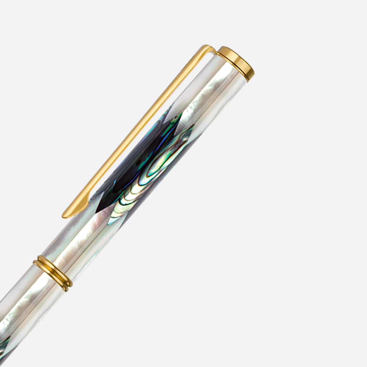  Inspired Northern Australia White Pearl New Zealand Abalone Titanium Gold Plated-110