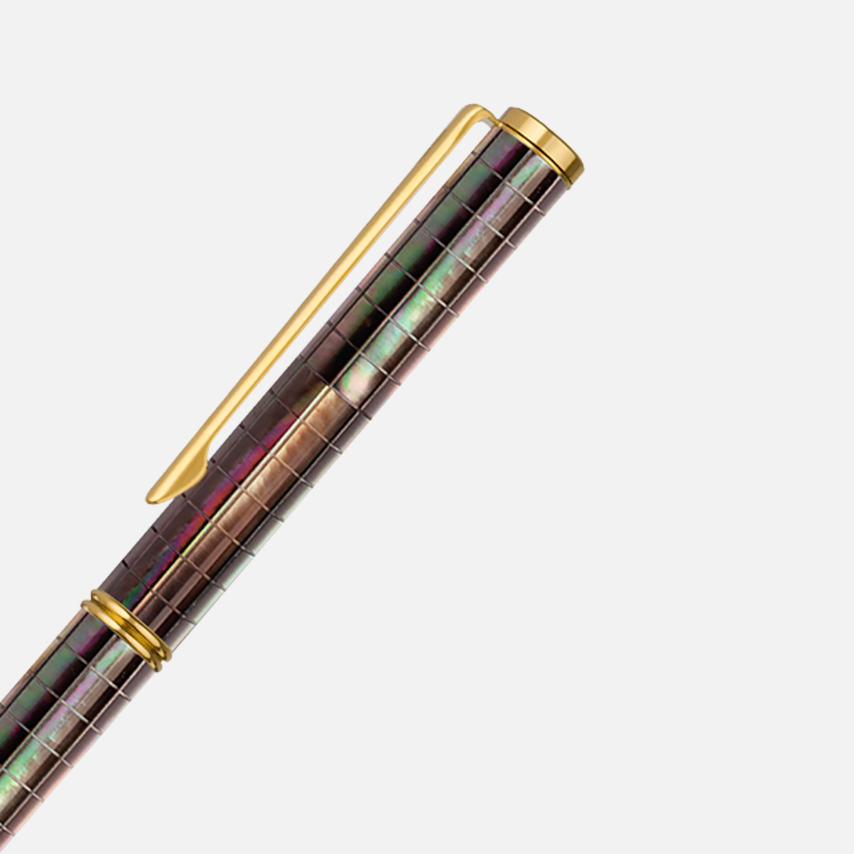  Inspired Tahiti Black Pearl Gingham Titanium Gold Plated-136