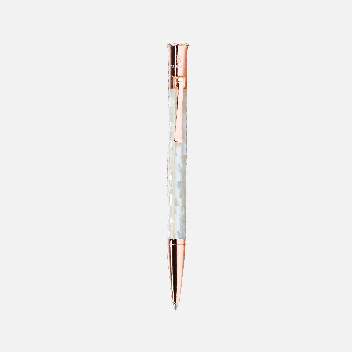 Visionary Checked Northern Australia White Pearl Rose Gold Plated-50