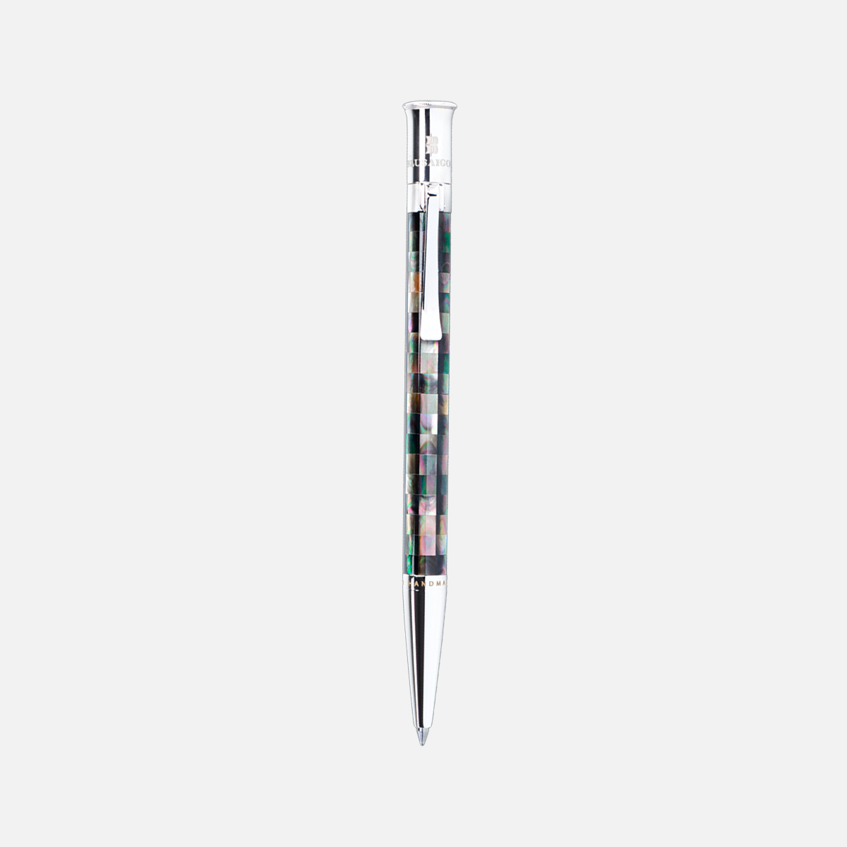 Visionary Checked Tahiti Black Pearl White Gold Plated-62