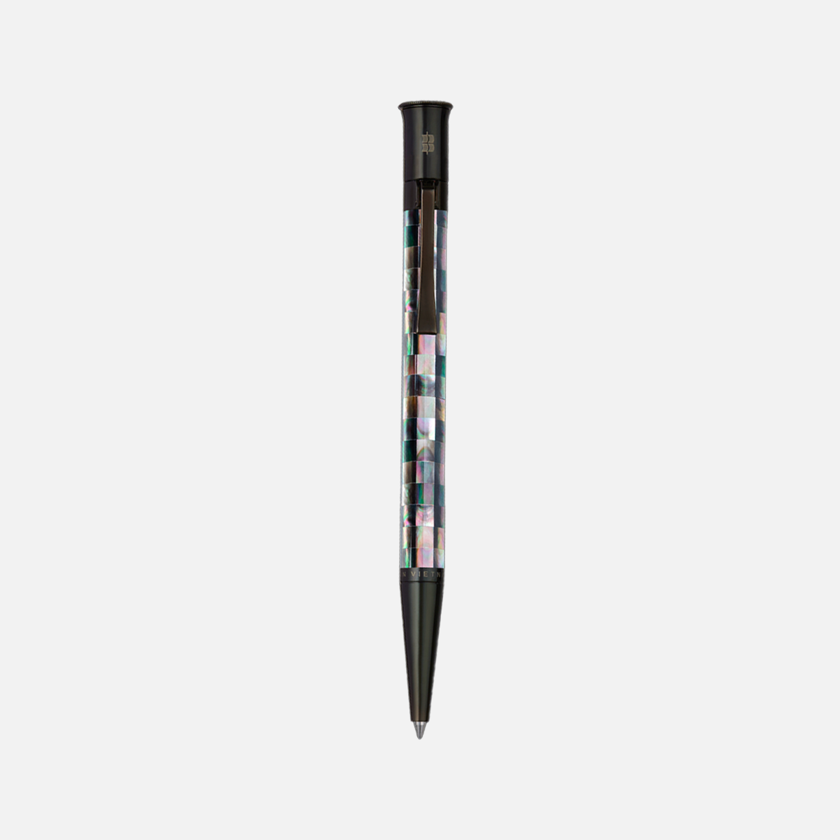 Visionary Tahiti Black Pearl Gingham Ruthenium Plated-128
